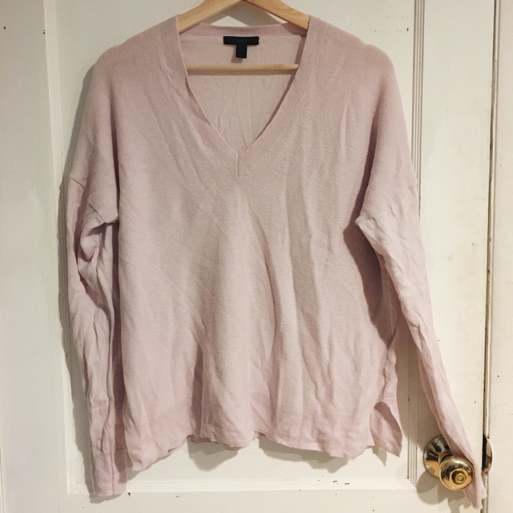J. Crew Sweater 55% merino wool & 45% cotton-Soft!
